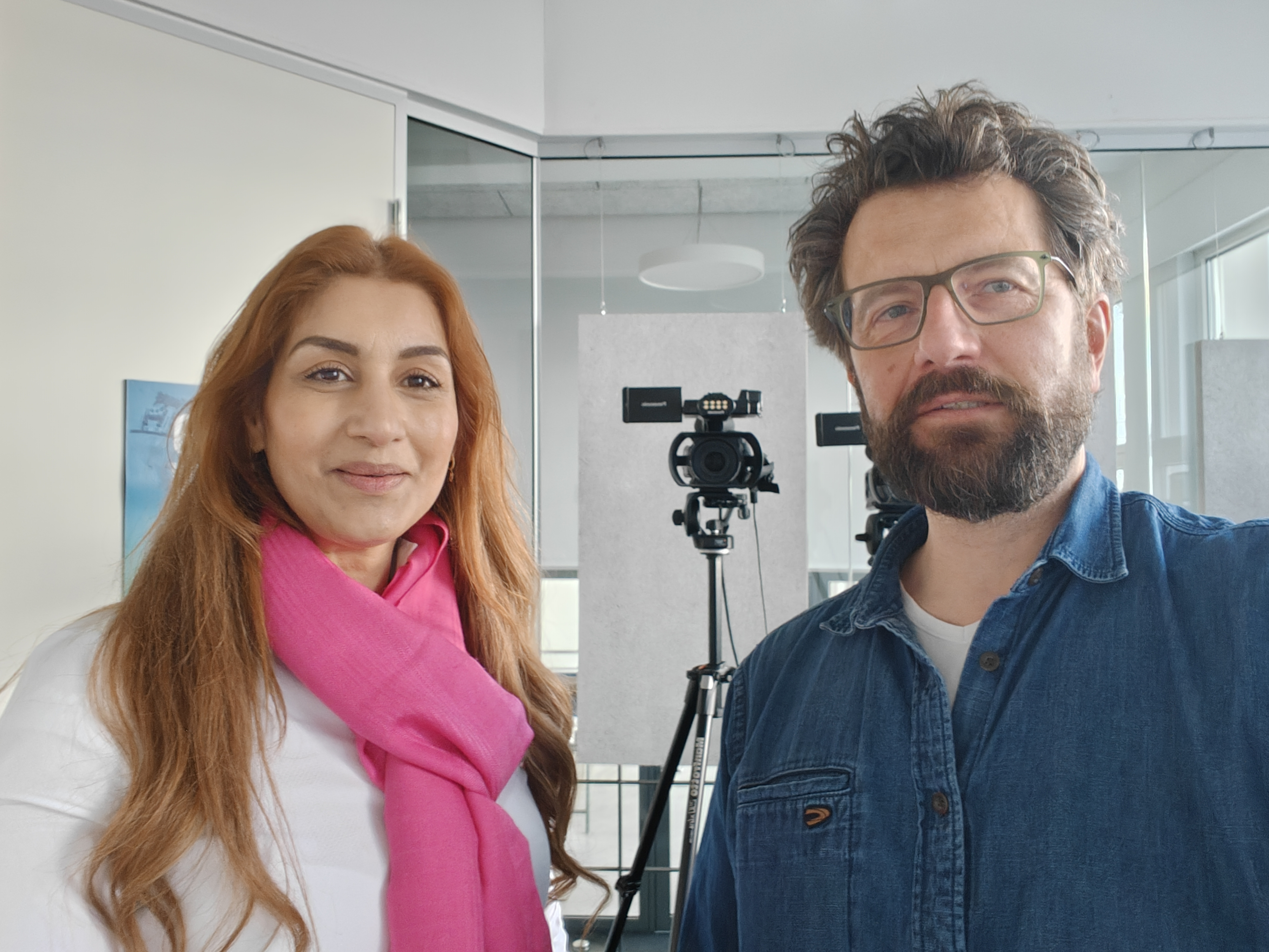 Sanila Dethlefsen i studiet