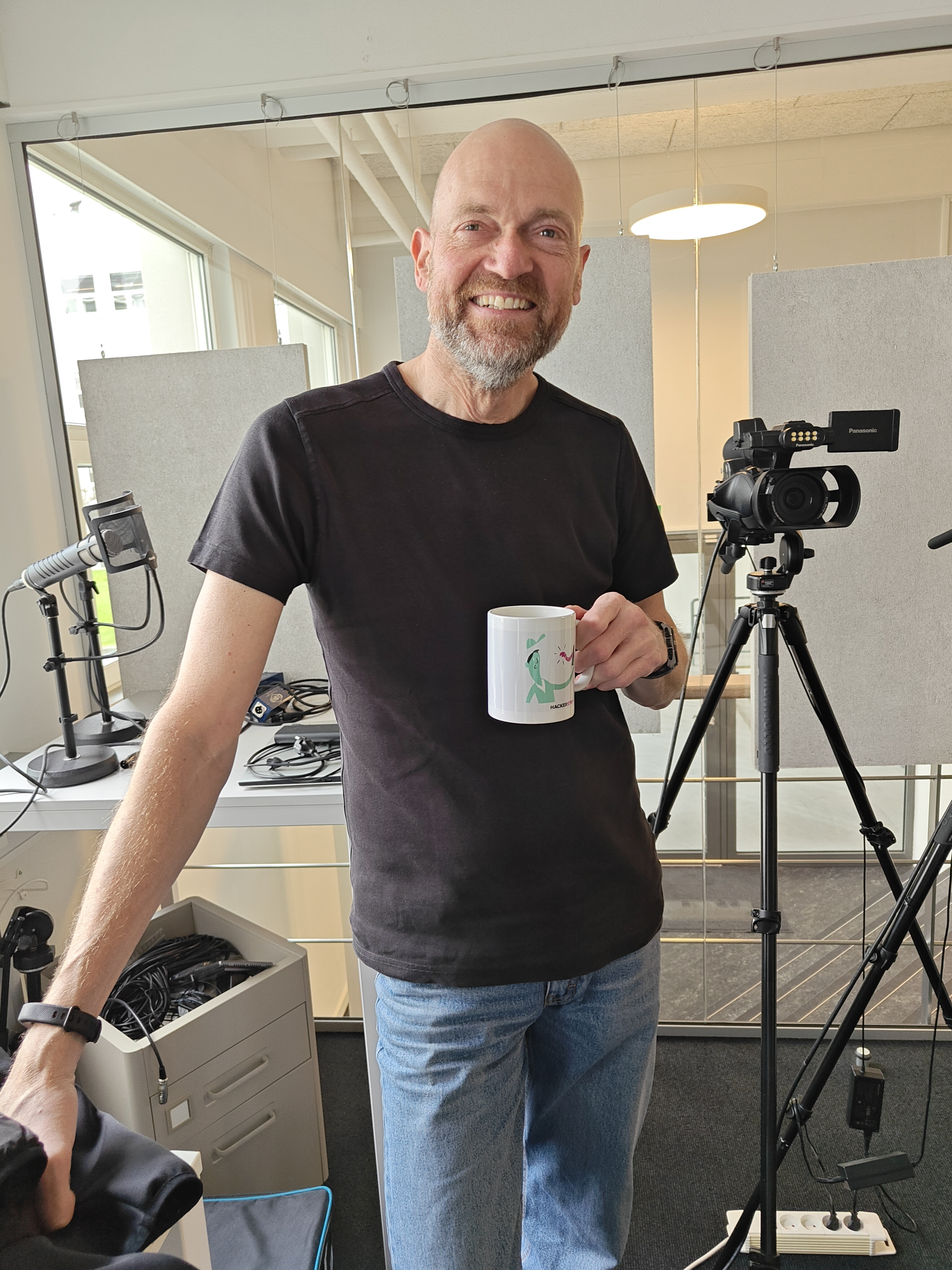 Jørn Floor Andersen i studiet